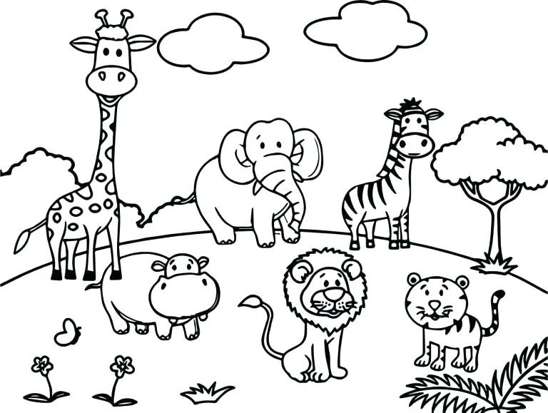 Animal Coloring Pages For Kids
 Wild Animal Coloring Pages Best Coloring Pages For Kids