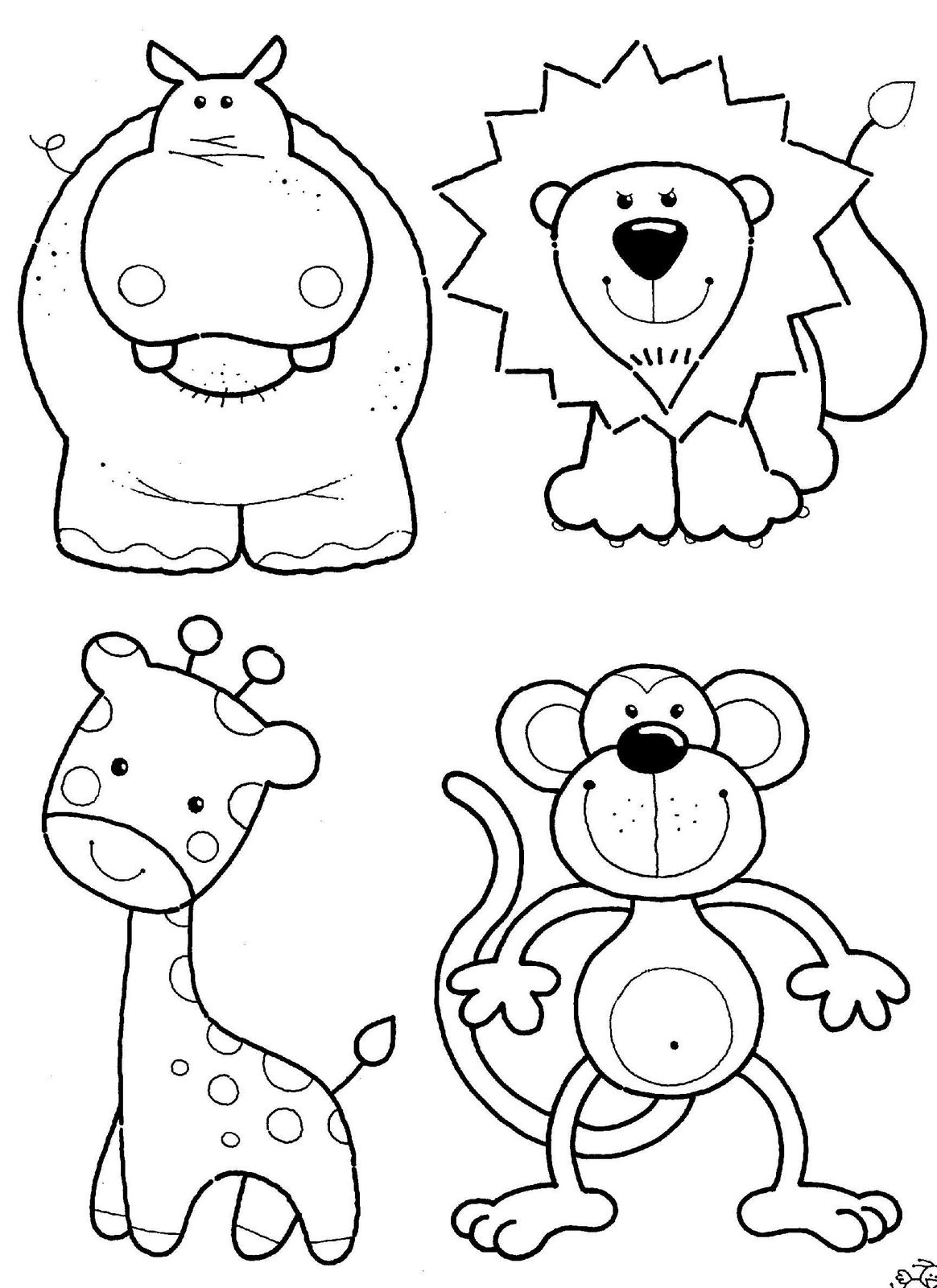 Animal Coloring Pages For Kids
 Coloring Ville
