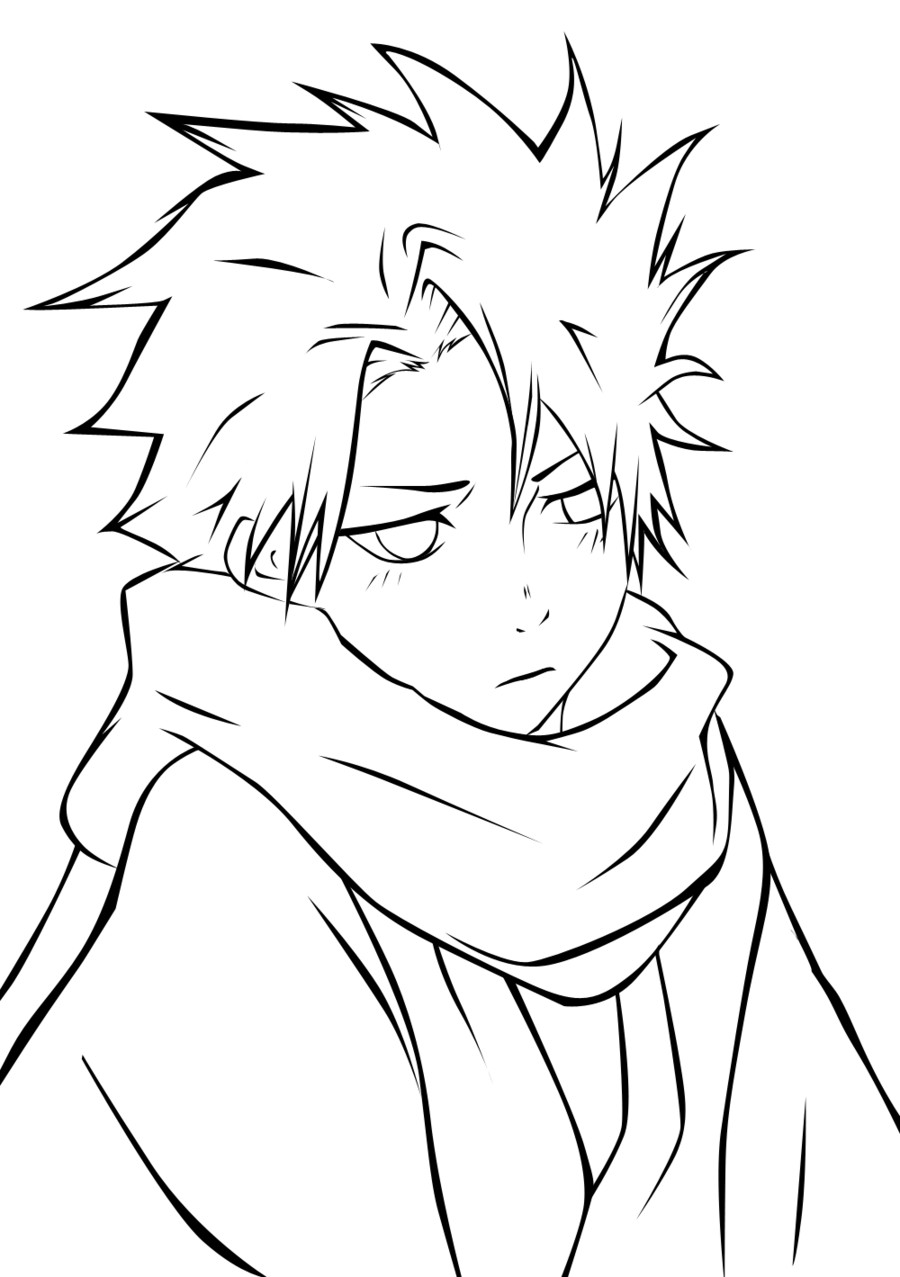 The Best Ideas for Anime Boys Coloring Pages - Home, Family, Style and