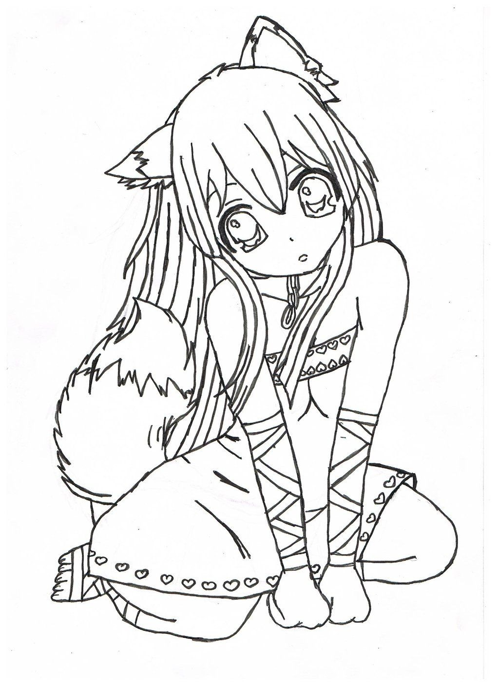 Anime Coloring Pages For Girls
 Pin on Colouring