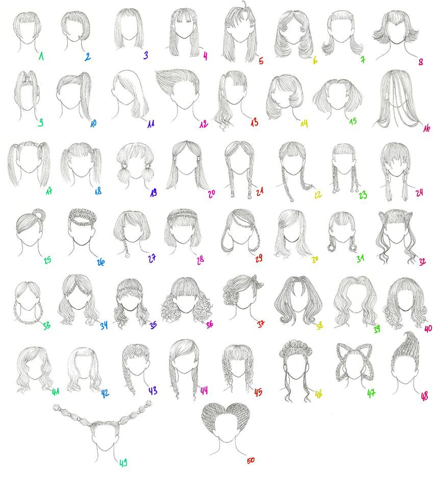 Anime Female Hairstyles
 50 Female Anime Hairstyles by AnaisKalinin on DeviantArt