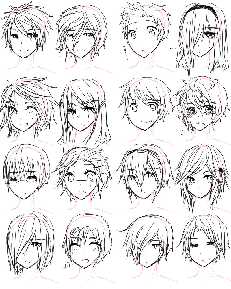 Anime Girl Hairstyles
 How to Draw Anime Hairstyles for Girls