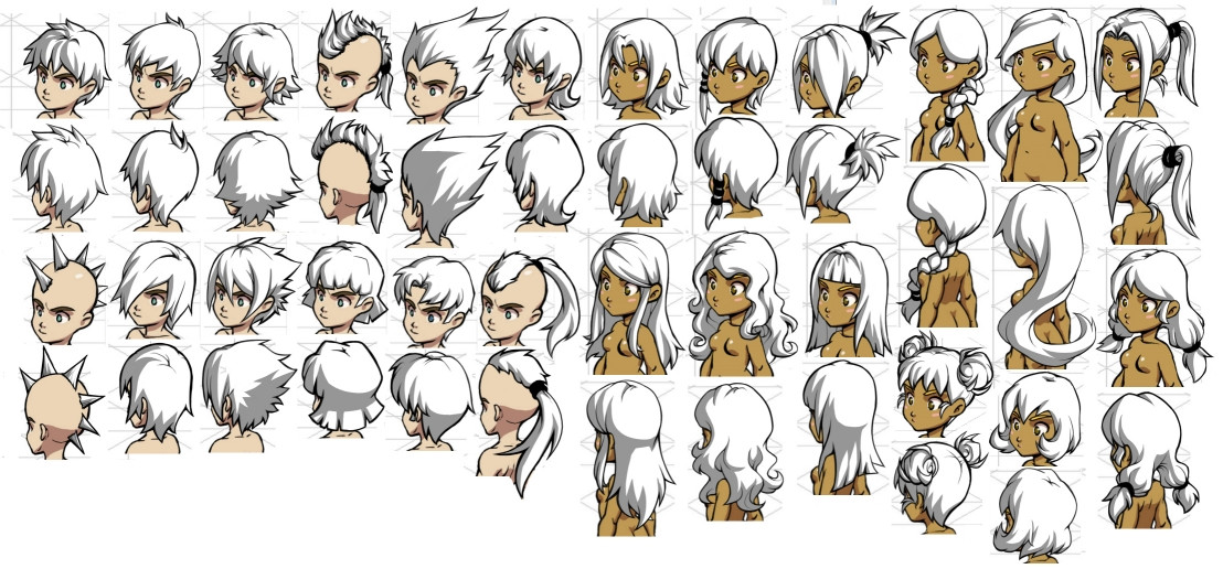 Anime Hairstyles Female
 Hairstyle Designs by Quirkilicious on DeviantArt