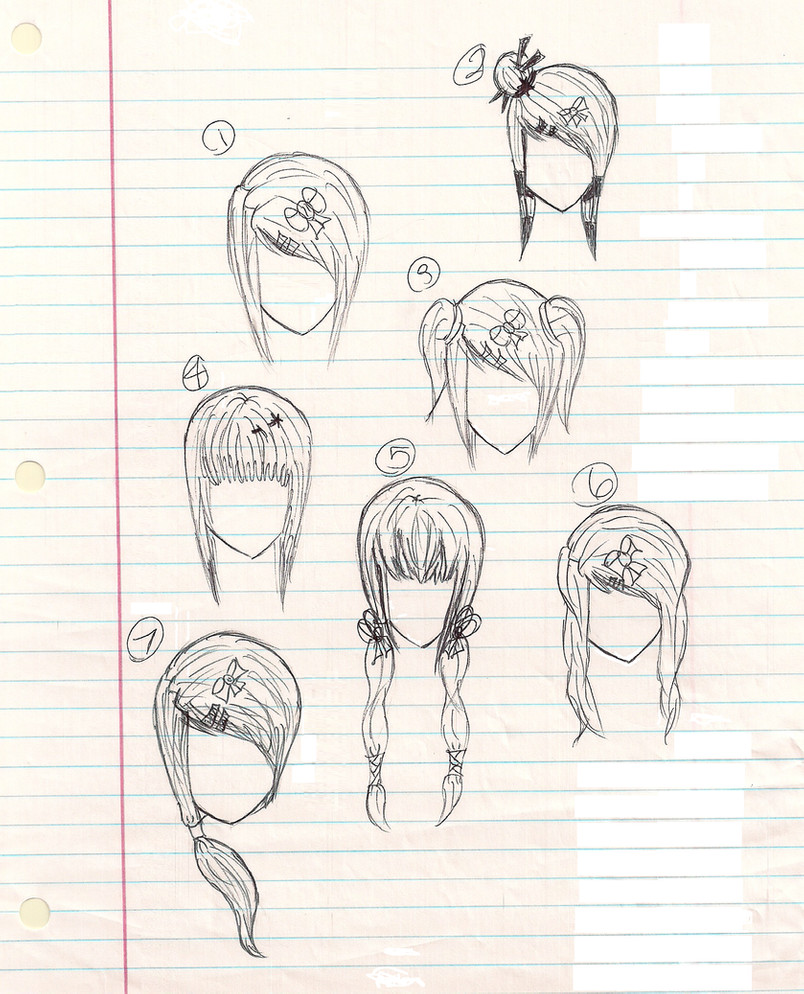 Anime Hairstyles For Girls
 Anime Hairstyles by plmethvin on DeviantArt