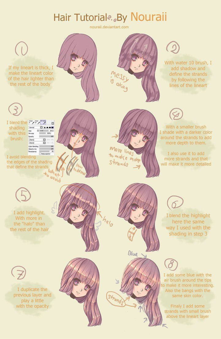 Anime Hairstyles Tutorial
 228 best Anime Hair Tutorial images on Pinterest