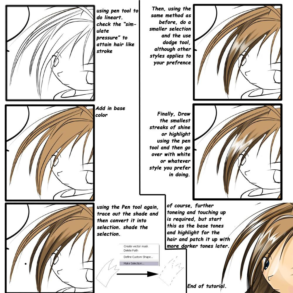 Anime Hairstyles Tutorial
 Simple tutorial on anime hair by NCH85 on DeviantArt