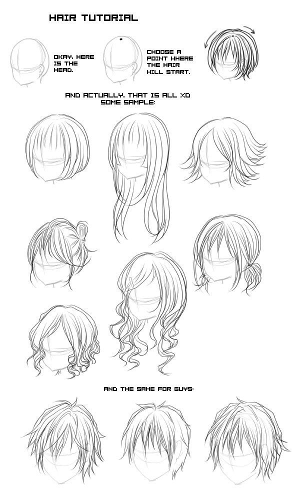 Anime Hairstyles Tutorial
 Different types of anime and manga hair styles