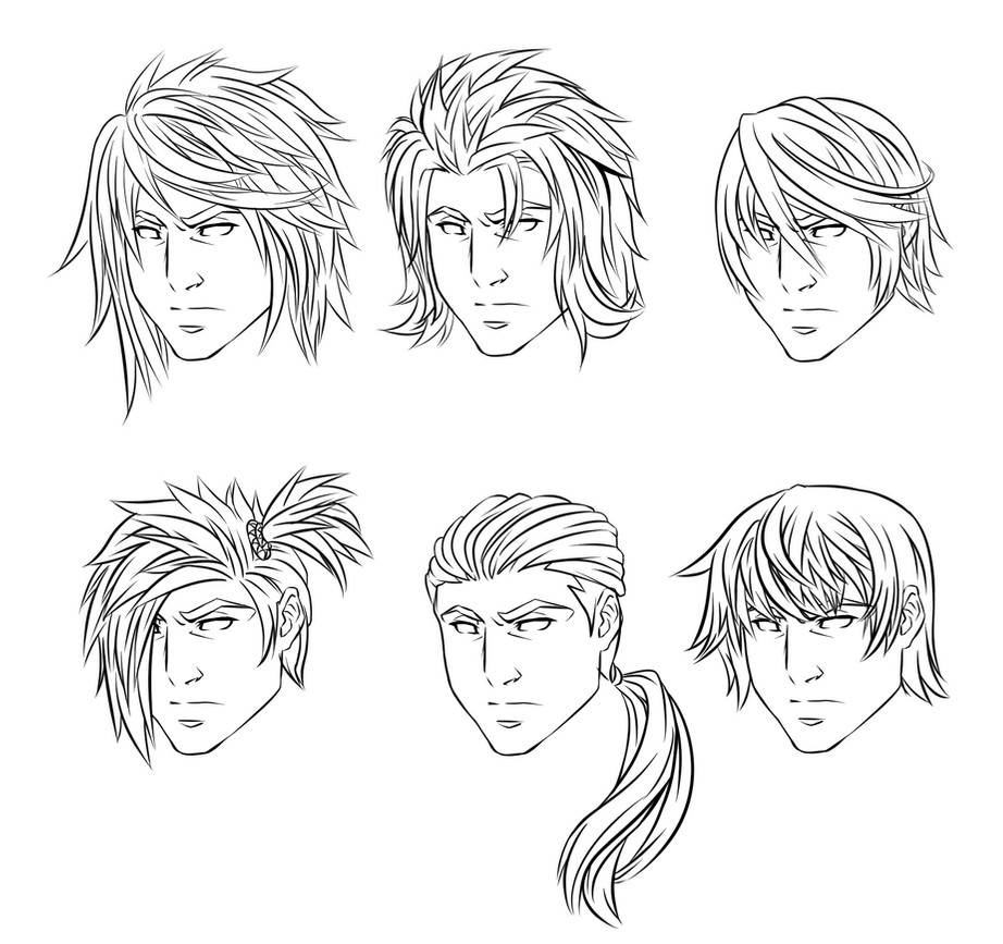 Anime Men Hairstyles
 Anime Male Hairstyles by CrimsonCypher on DeviantArt