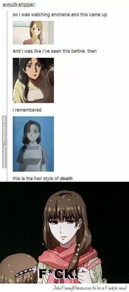 Anime Mother Hairstyle Of Death
 Hairstyle of Death 💀