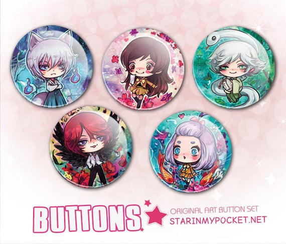 Anime Pins
 KamisamaHajimemashita Anime Buttons Set