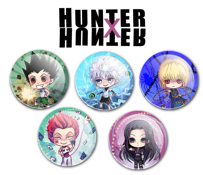 Anime Pins
 Hunter x Hunter Buttons Pins HXH Anime Chibi Gon Killua