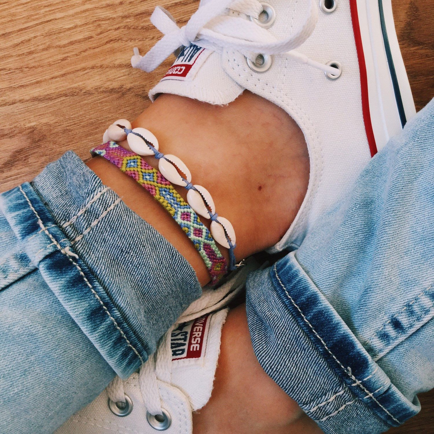 Anklet Aesthetic
 Anklets and jeans