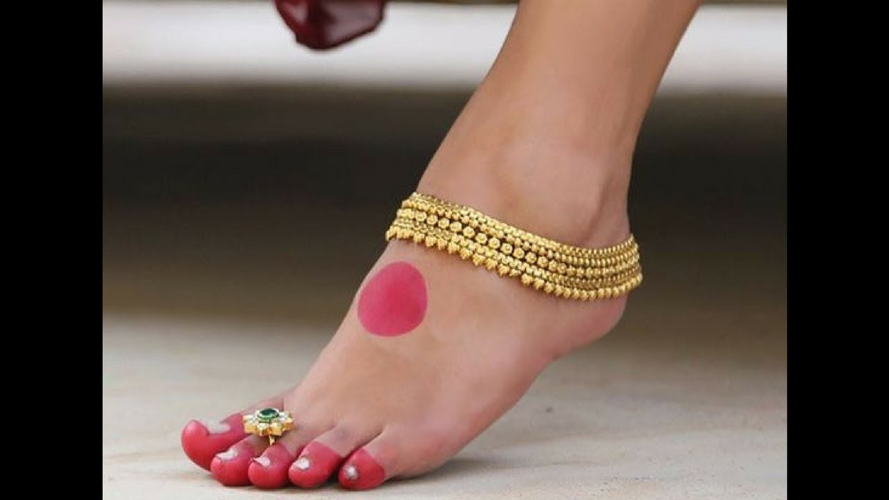 Anklet Anklette
 Latest 916 Gold anklet designs