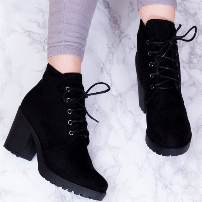 Anklet Black
 GIRA Black Ankle Boots Shoes from Spylove