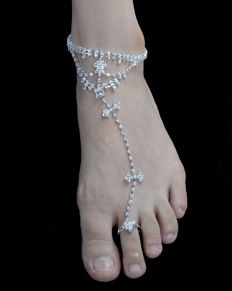 Anklet Chain
 Silver Tone Slave Chain Anklet Ankle Bracelet Brides