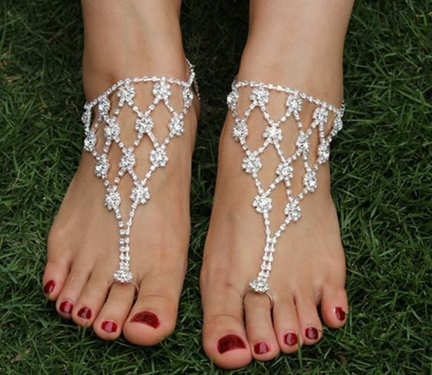 Anklet Cheap
 line Cheap Beach Wedding Jewelry Anklets Rhinestone
