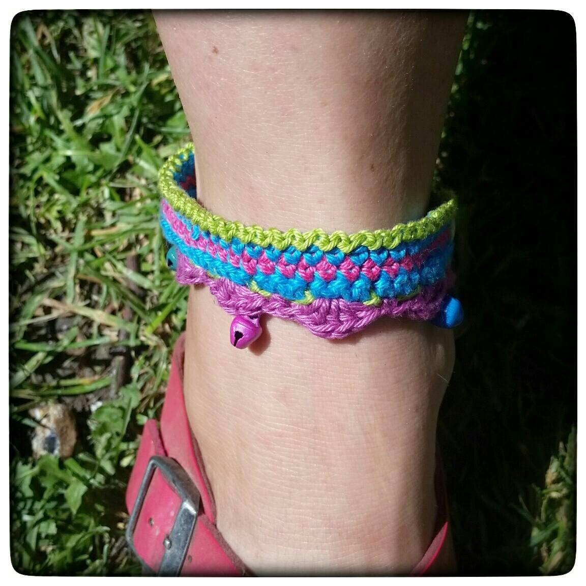 Anklet Crochet
 Boho crochet anklet ankle bracelet colorful anklet with