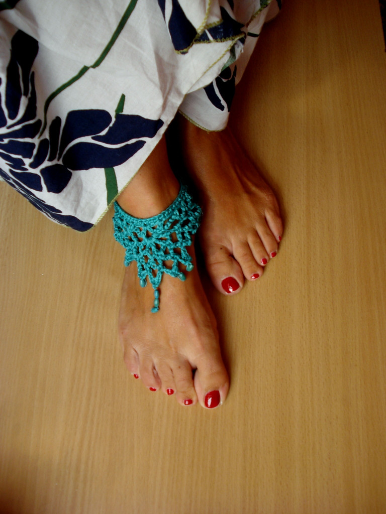 Anklet Crochet
 Little Treasures Crochet anklet