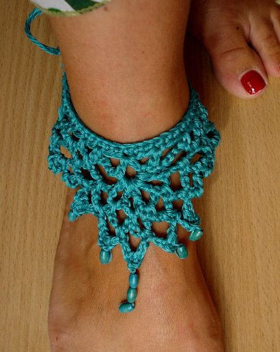 Anklet Crochet
 CROCHET PATTERN Crochet anklet a photo tutorial ankle