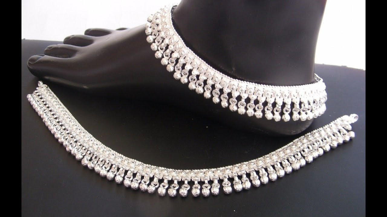 Anklet Designs
 LATEST SILVER ANKLET FOR WOMEN SILVER JEWELLERY ONLINE