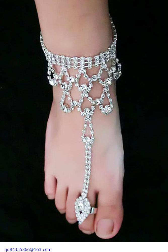 Anklet Diamond
 Diamond Anklet with Toe Ring LC in Anklets from