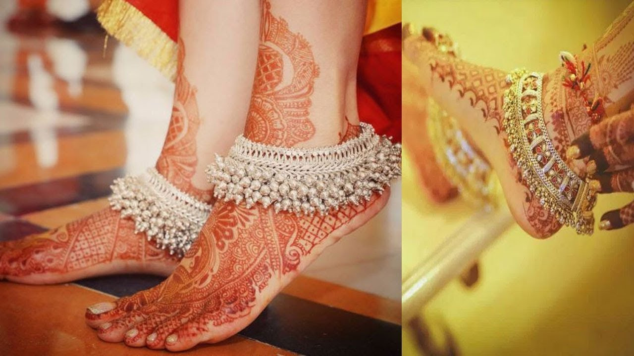 Anklet For Bride
 Bridal Silver Anklet Designs New Collection 2018