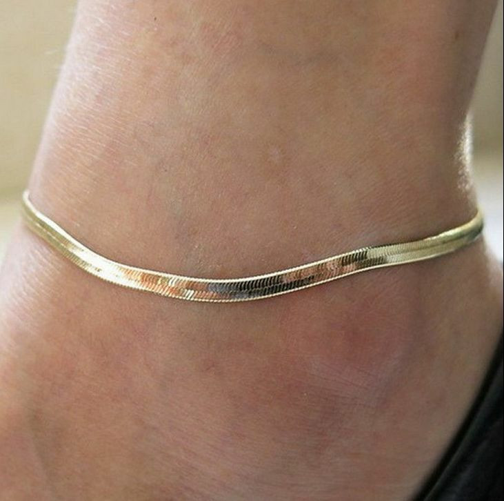Anklet Gold
 Women Girls Silver Gold Ankle Bracelet Anklet Foot Jewelry