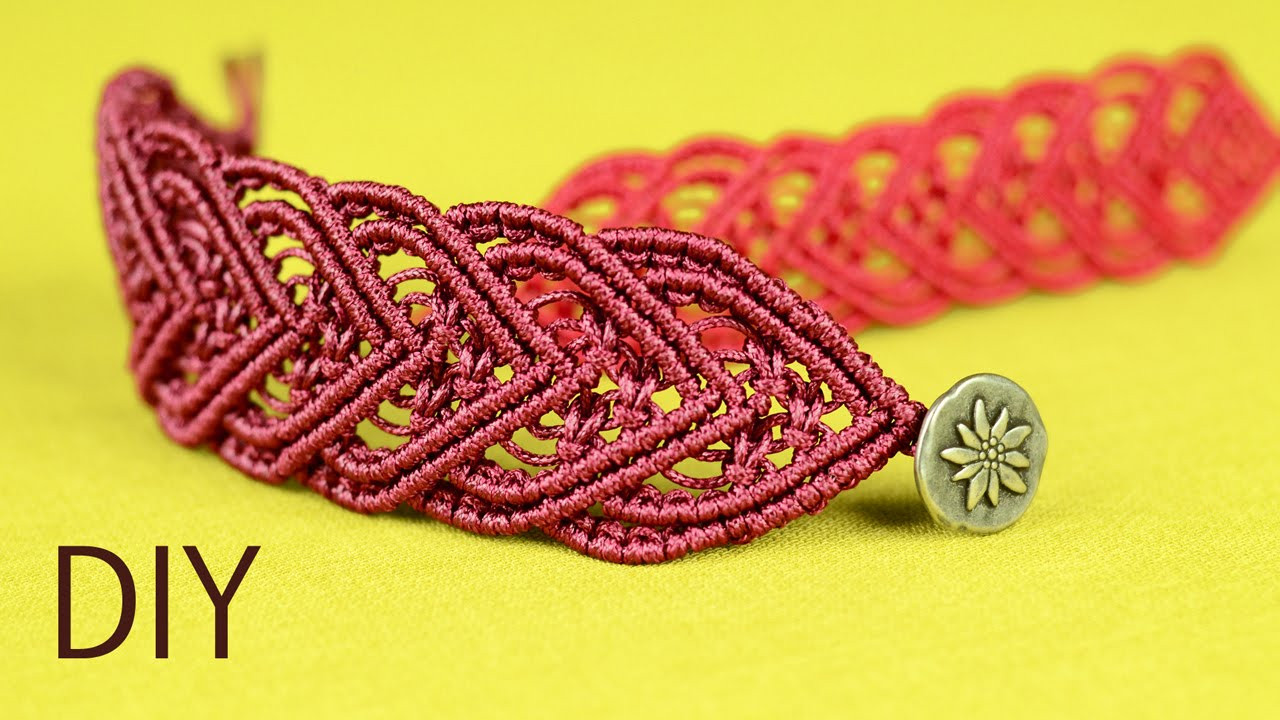 Anklet Macrame
 Amazing Macramé Heart Bracelet Tutorial