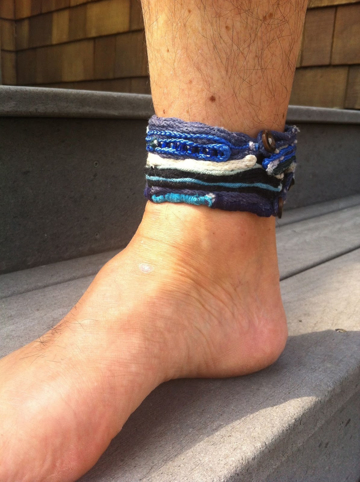 Anklet Men
 Knots and fiber bracelets August 2013