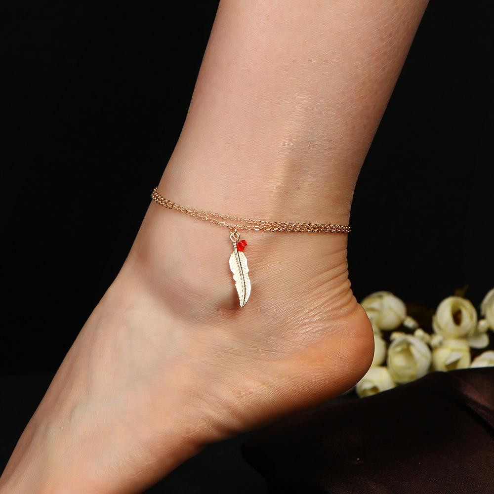Anklet On Both Ankles
 2019 Simple Ethnic Foot Chain Ankle Bracelet Fashion