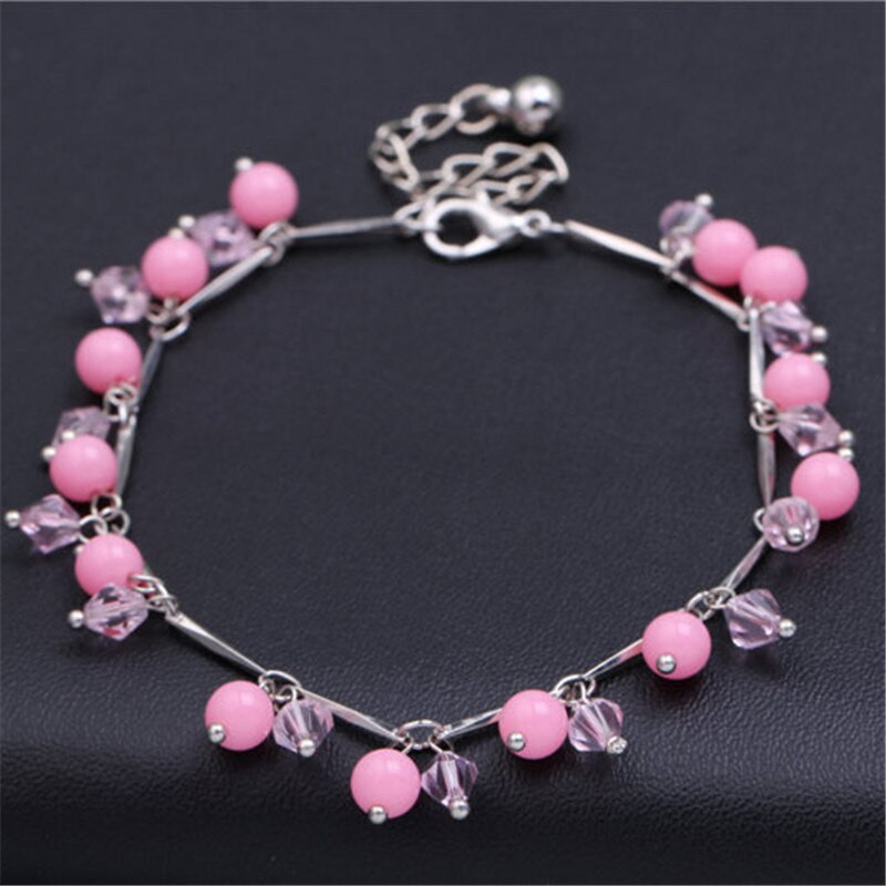 Anklet Pulsera Tobillo
 2019 Hot Fashion Women Charm Glass Beads Ankle Anklets