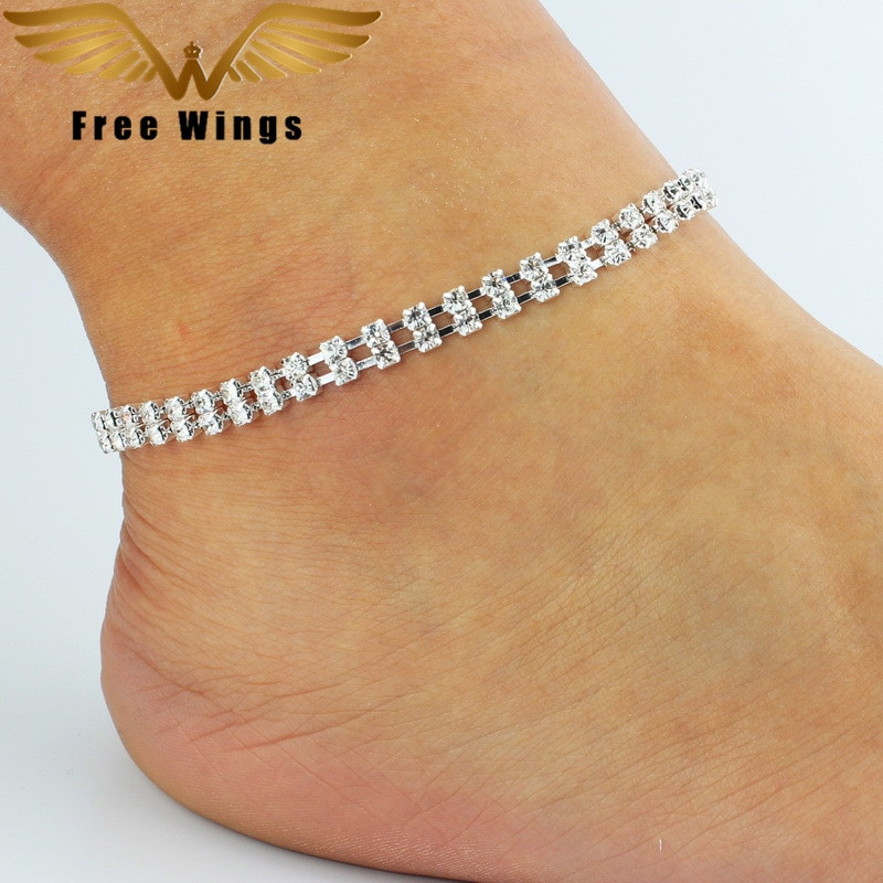 Anklet Pulsera Tobillo
 Simple Crytal y Anklet Ankle Bracelet Barefoot Sandals