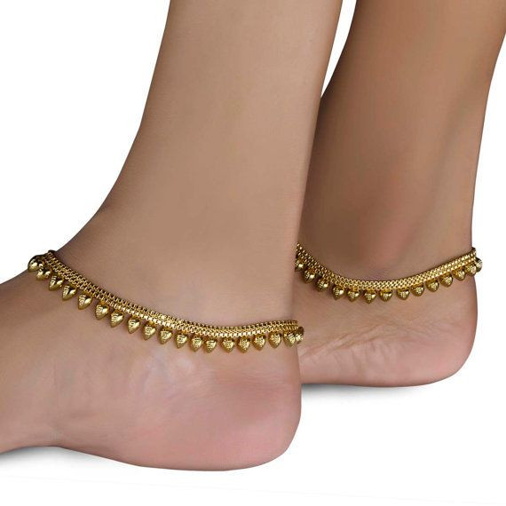 Anklet Simple
 Simple Gold Plated Anklets for Daily wear by Variation