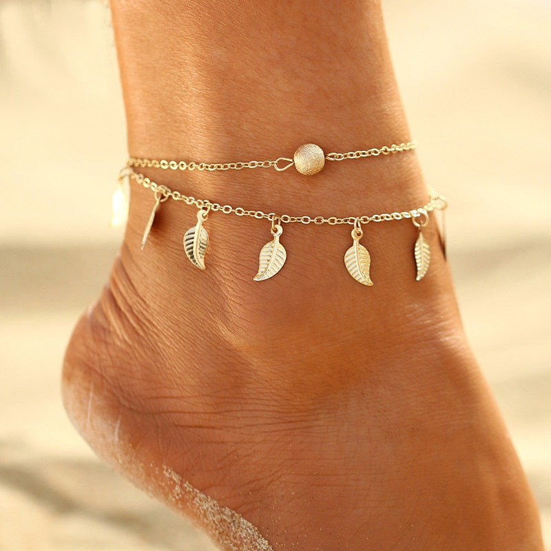 Anklet Summer
 Atreus Multi Layer Star Pendant Anklet Foot Chain Summer