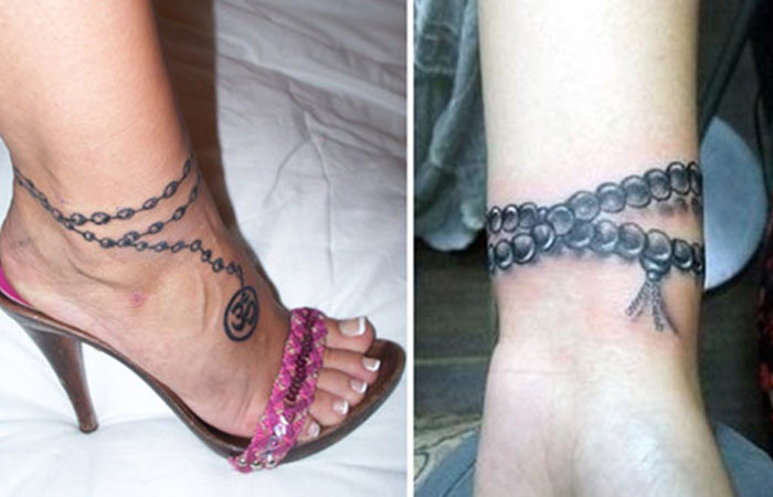 Anklet Tattoo
 24 Mindblowing Tattoo Designs For Girls