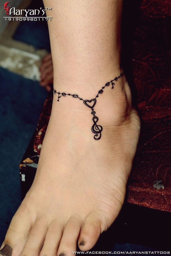 Anklet Tattoo
 68 Ankle Tattoos You Should Consider Right Now