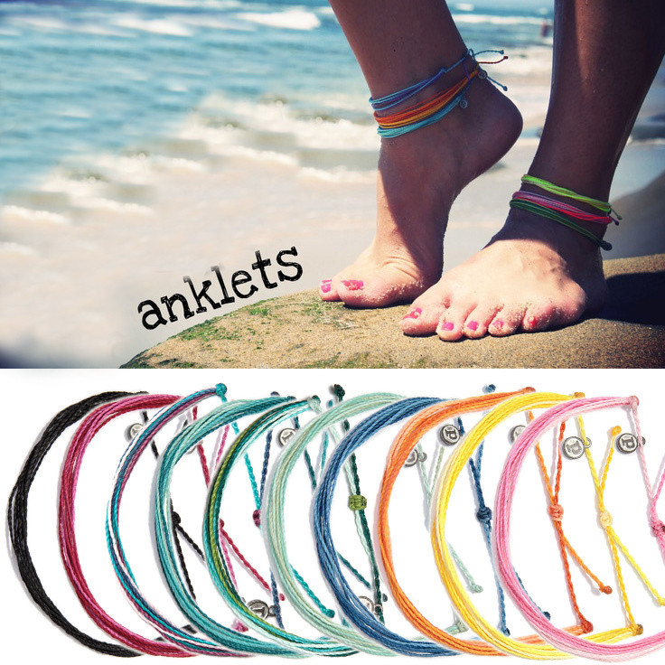 Anklet Thread
 colourful summer design women girls thread anklet order