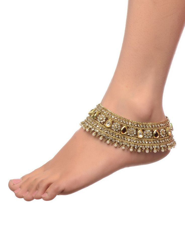 Anklet Wedding
 Heavily Adorned Payal Pair Buy Traditional Jewelry By
