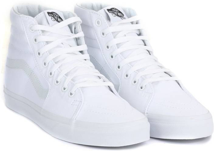 Anklet With Vans
 Vans SK8 HI High Ankle Sneakers For Men Buy TRUE WHITE