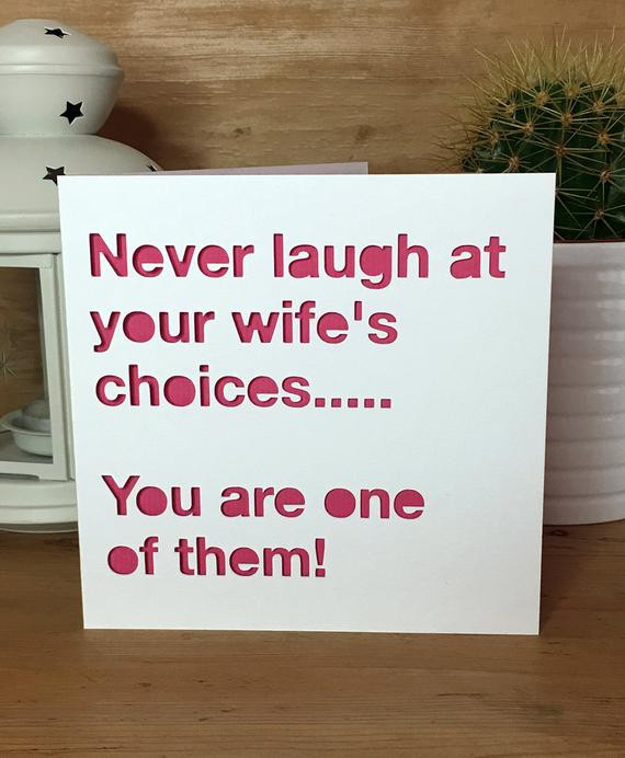 Anniversary Funny Quotes
 Funny Anniversary Card Wedding Anniversary Husband Wife