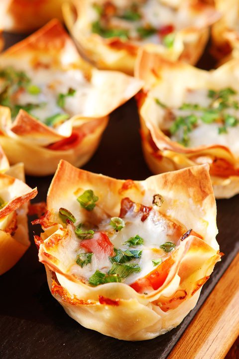 Appetizers For Italian Dinner
 Spicy Italian Ham & Cheese Cups