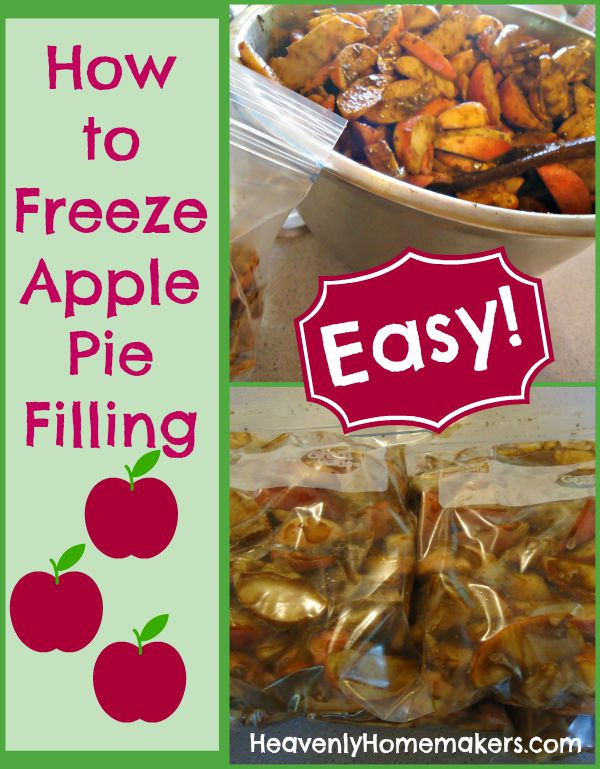 Apple Pie Filling For Freezer
 How to Freeze Apple Pie Filling Easy