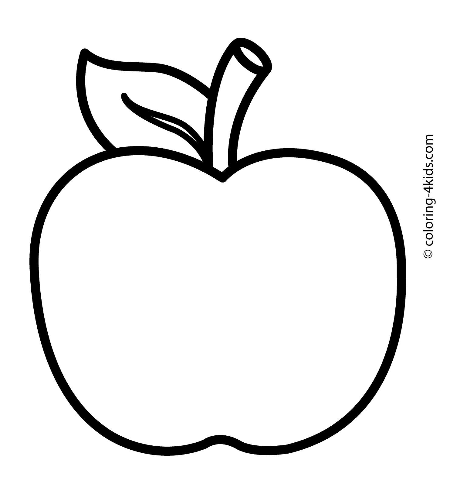 Apple Printable Coloring Pages
 Apple coloring pages Fotolip Rich image and wallpaper