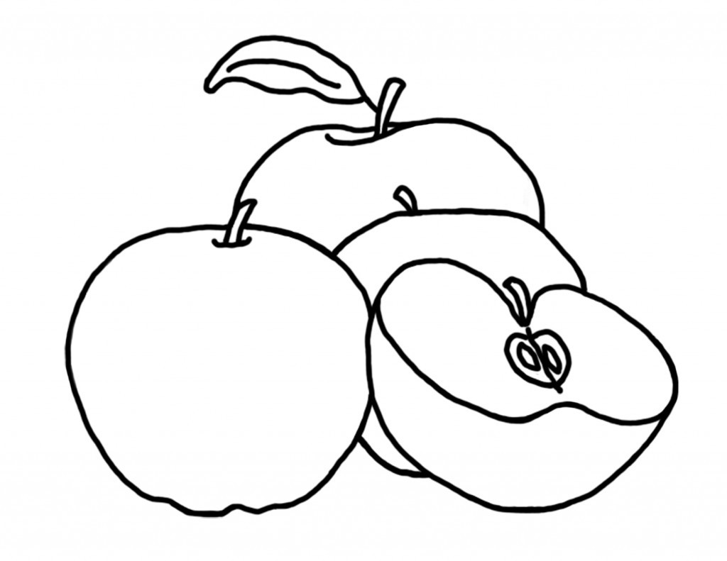 Apple Printable Coloring Pages
 Free Printable Apple Coloring Pages For Kids