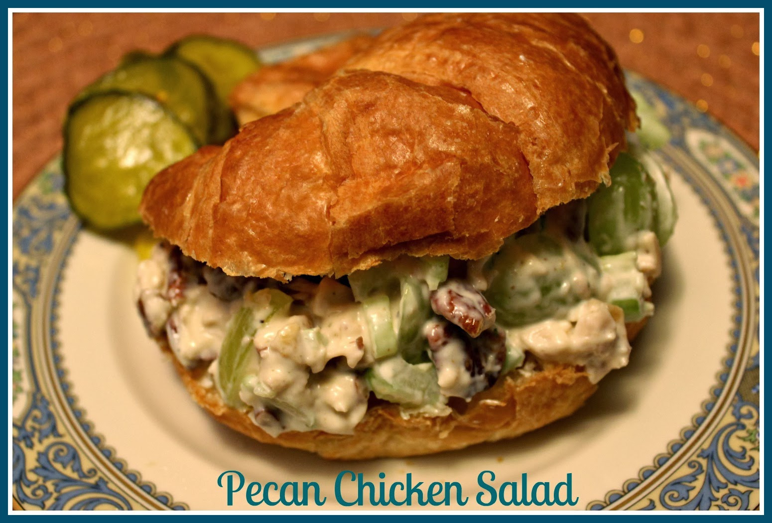 Arby'S Pecan Chicken Salad Sandwich
 Sweet Tea and Cornbread Mama s Pecan Chicken Salad