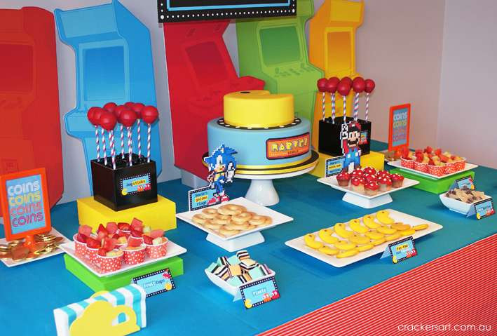 Arcade Birthday Party Ideas
 Arcade Games Birthday Party Ideas 1 of 35