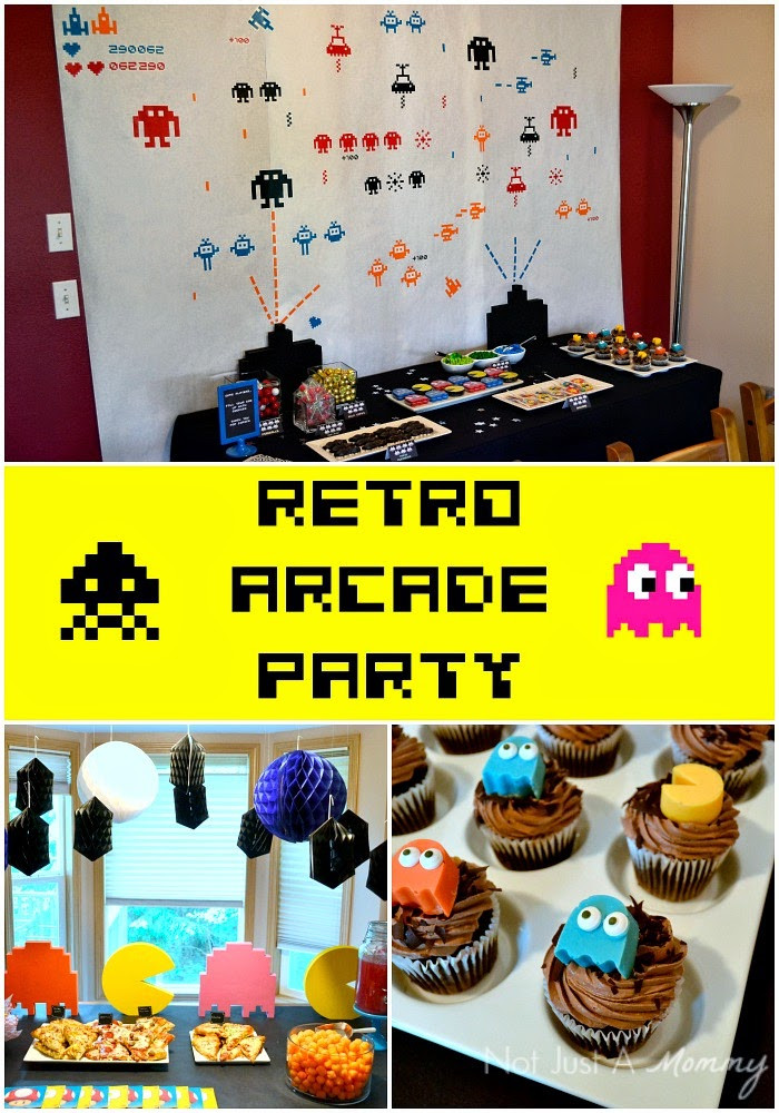 Arcade Birthday Party Ideas
 Fiesta Friday Real Party Classic Arcade Game Truck Party