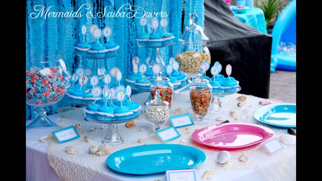 Ariel Mermaid Party Ideas
 Little mermaid birthday party decorations