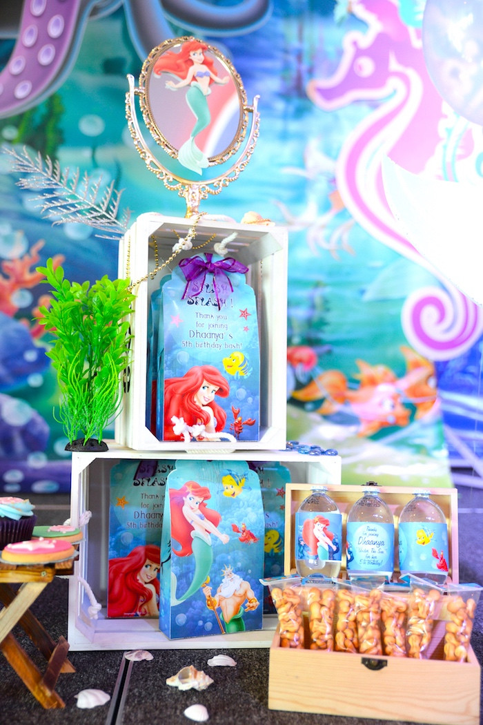 Ariel Mermaid Party Ideas
 Kara s Party Ideas Ariel the Little Mermaid Birthday Party