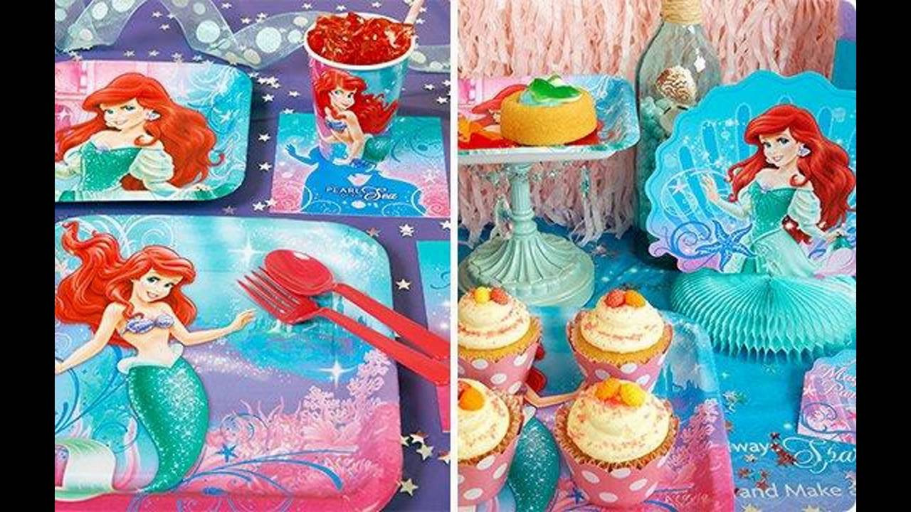 Ariel The Little Mermaid Birthday Party Ideas
 Little mermaid birthday party themed decorating ideas